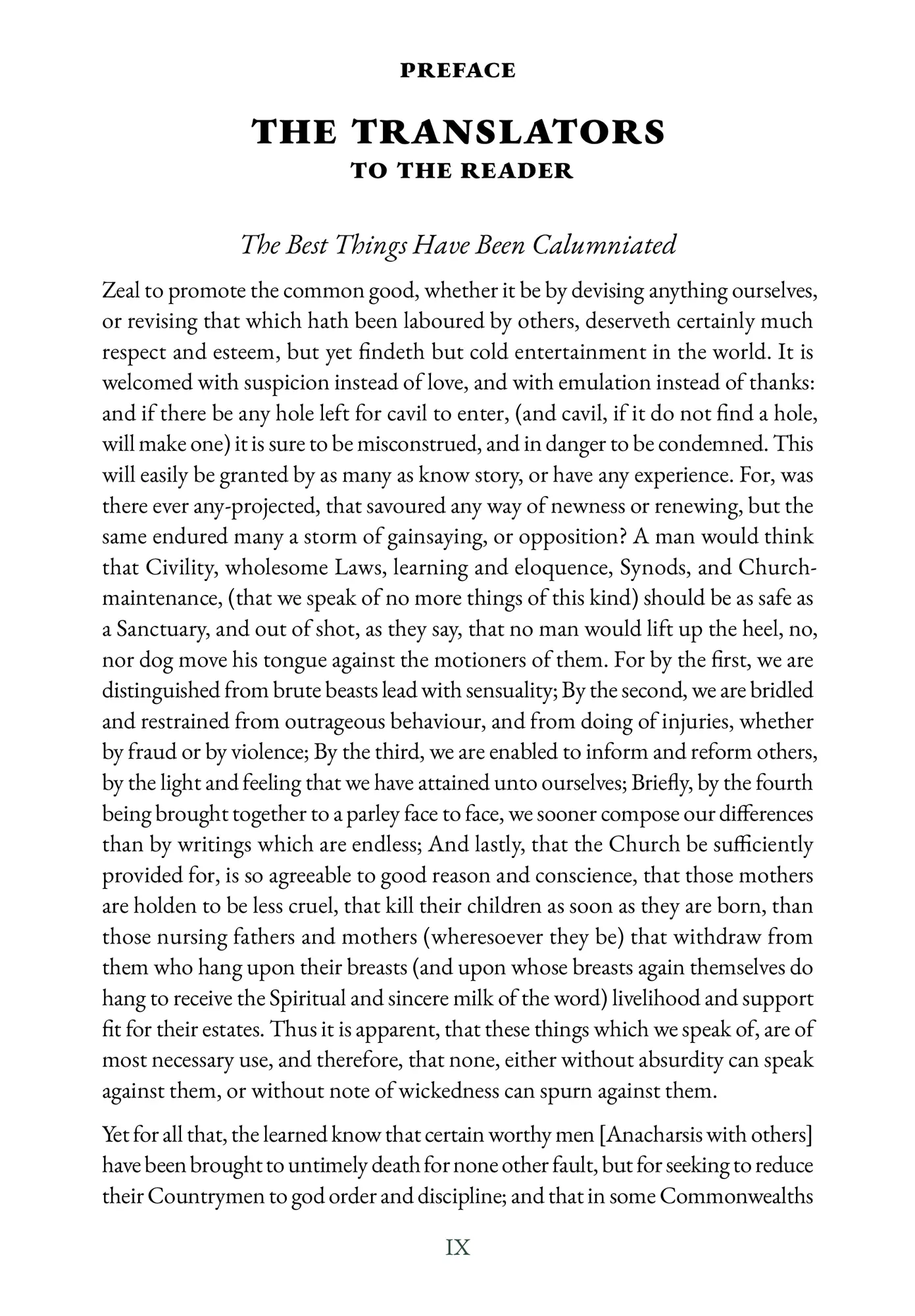 Interior spread of KJV Digital Bible showing original preface